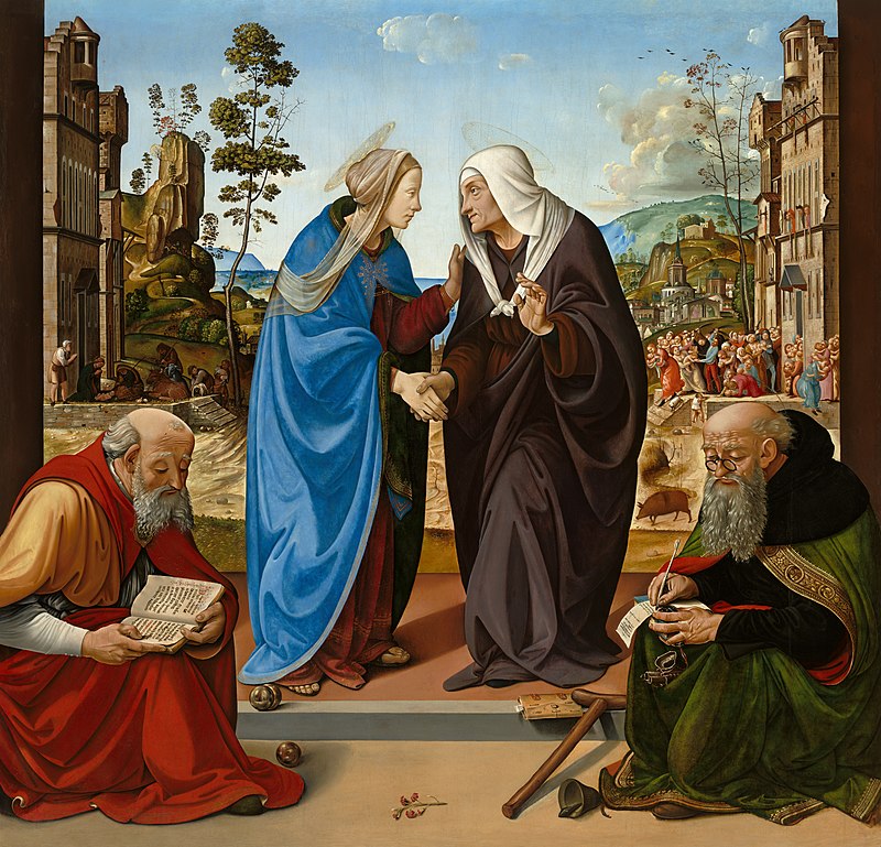 13-Piero di Cosimo-La visitazione con santi-Washington