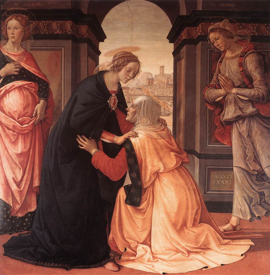 6-Domenico Ghirlandaio-La visitazione di Maria-Parigi